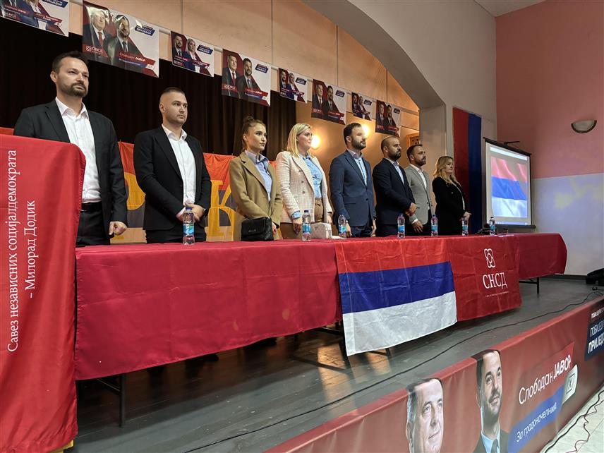 ПРИЈЕДОР, 1. ОКТОБРА /СРНА/ - Предизборна трибина СНСД-а одржана вечерас у Омарској.	