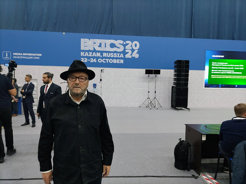 КАЗАЊ, 25. ОКТОБРА /СРНА/ - Британски политичар Џорџ Галовеј на Самиту БРИКС-а у Казању у Русији.