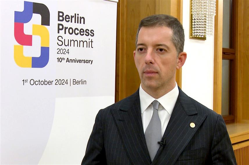 БЕОГРАД/БЕРЛИН, 2. ОКТОБРА /СРНА/ - Министар спољних послова Србије Марко Ђурић на министарском састанку Берлинског процеса, посвећеном десетогодишњици те иницијативе.