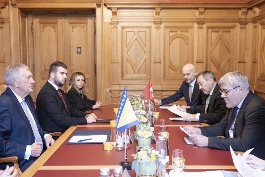 САРАЈЕВО,БЕРН, 30. ОКТОБРА /СРНА/ - Предсједавајући Представничког дома Парламентарне скупштине БиХ /ПСБиХ/ Небојша Радмановић састао се данас у Берну са предсједником Швајцарског националног вијећа Eриком Нусбауером.	