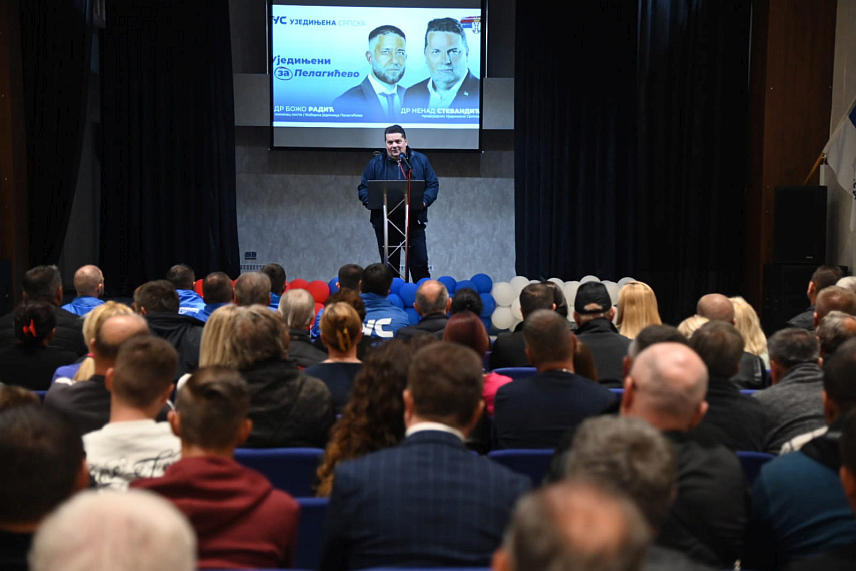 БАЊАЛУКА, 4. ОКТОБРА /СРНА/ - Завршни предизборни скуп Уједињене Српске одржан данас у Пелагићеву.	