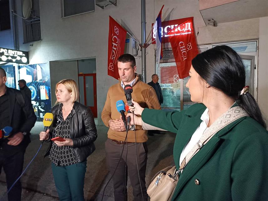 ИСТОЧНО НОВО САРАЈЕВО, 6. ОКТОБРА /СРНА/ - Кандидат СНСД-а за начелника Источног Новог Сарајева Јован Катић - изјава новинарима.