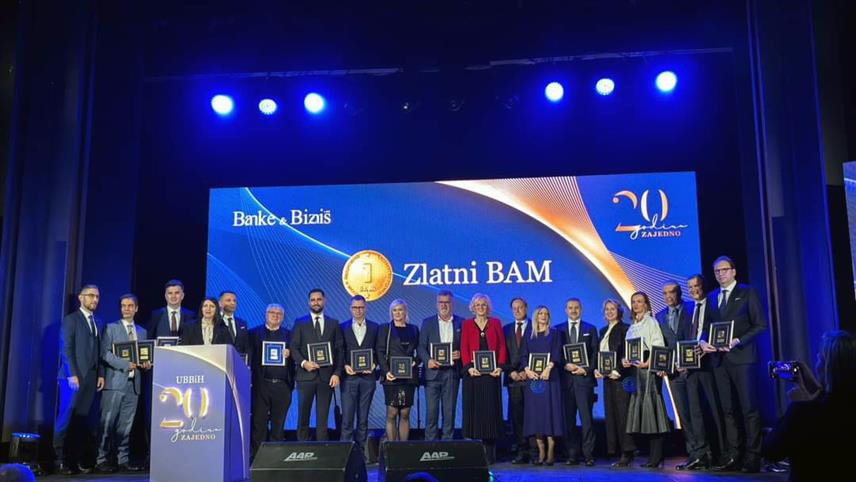 САРАЈЕВО, 14. НОВЕМБРА /СРНА/ - Магазин "Банке и бизнис у БиХ" додијелио је Централној банци БиХ посебно признање "Златни БАМ" за финансијску едукацију и инклузију на подручју БиХ.
