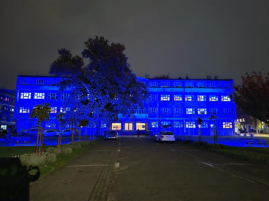 ПРИЈЕДОР, 14. НОВЕМБРА /СРНА/ - Зграда Градске управе Приједор вечерас је обојена плавом свјетлошћу којом се поводом Свјетског дана борбе против дијабетеса даје подршка приједорском Удружењу дијабетичара и свим суграђанима обољелим од ове болести.