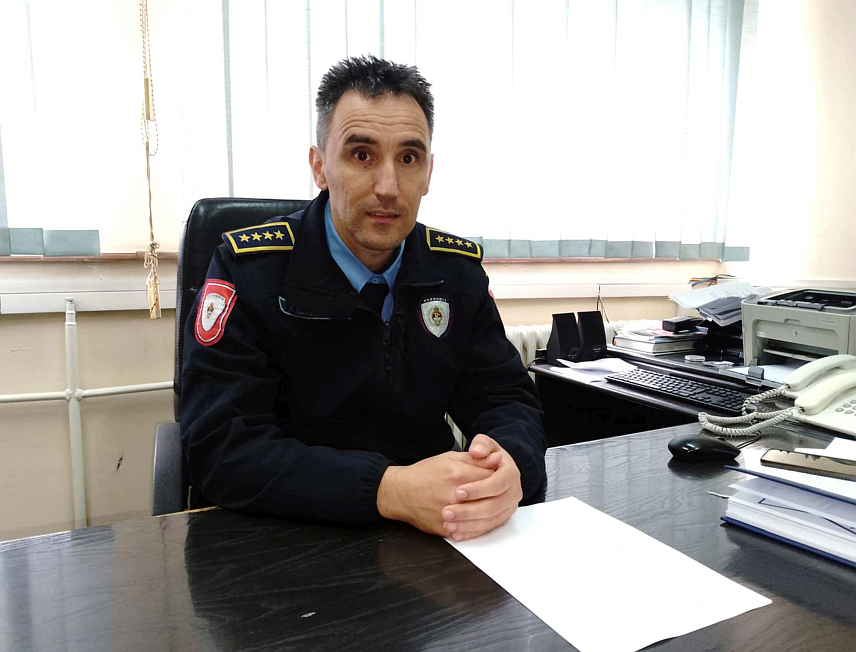 НОВИ ГРАД, 18. НОВЕМБРА /СРНА/ - Командир Полицијске станице Нови Град Жељко Шкорић.