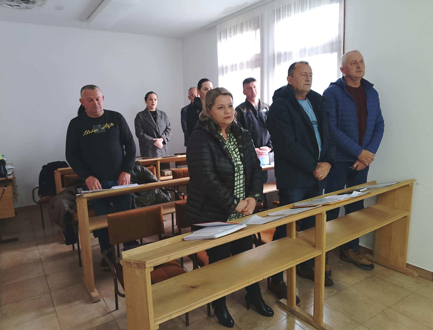 КРУПА НА УНИ, 29. НОВЕМБРА /СРНА/ - Сједница новог сазива Скупштине општине Крупа на Уни.