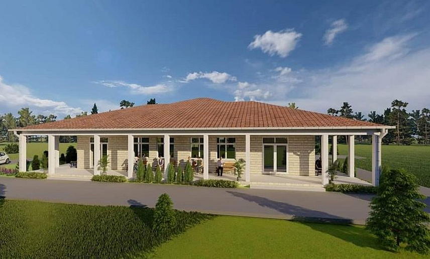 БЕРКОВИЋИ, 7. НОВЕМБРА /СРНА/ - Идејно рјешење нове капеле у Берковићима.