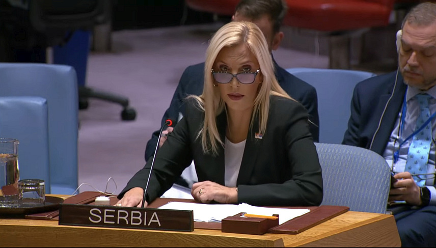 ЊУЈОРК, 10. ДЕЦЕМБРА /СРНА/ - Министар правде Србије Маја Поповић у обраћању на сједници Савјета безбједности УН.