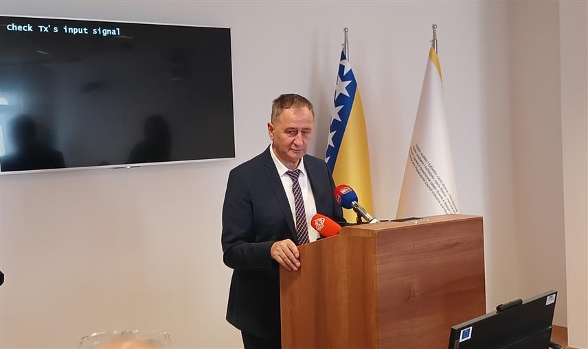 САРАЈЕВО, 18. ДЕЦЕМБРА /СРНА/ - Предсједник Високог судског и тужилачког савјета /ВСТС/ БиХ Халил Лагумџија на конференцији за новинаре у Сарајеву.