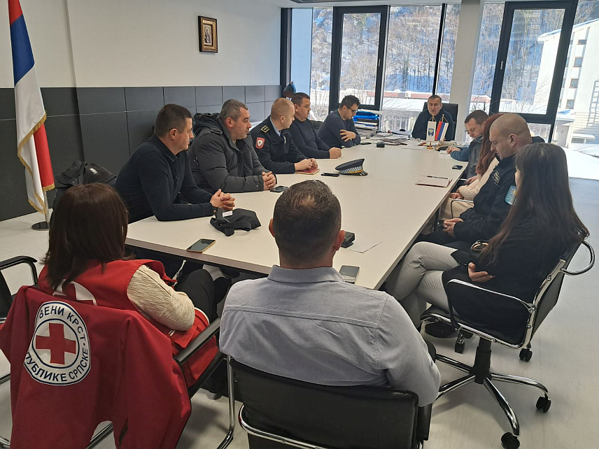 КОТОР ВАРОШ, 31. ДЕЦЕМБРА /СРНА/ - Сједница Штаба за ванредне ситуације општине Котор Варош.