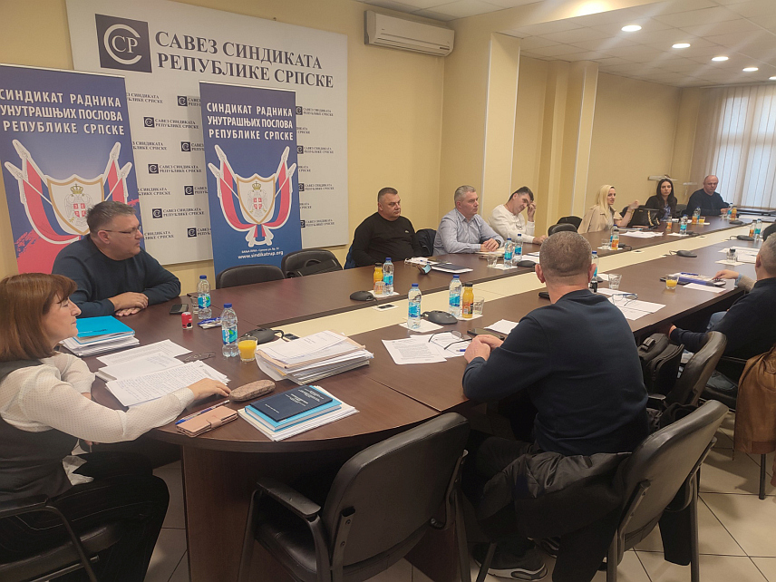 БАЊАЛУКА, 5. ДЕЦЕМБРА /СРНА/ - Састанак Синдиката радника унутрашњих послова Републике Српске одржан данас у Бањалуци.	