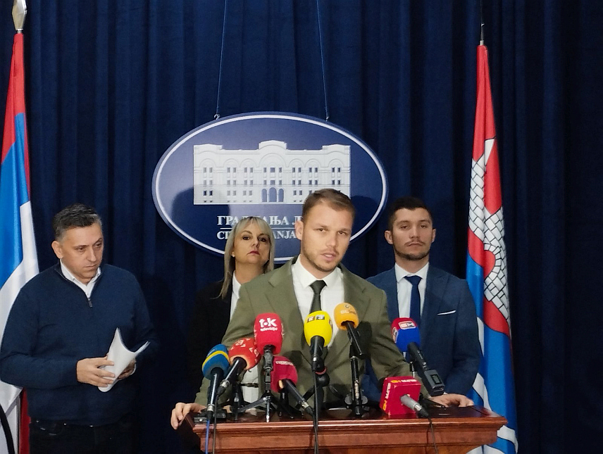 БАЊАЛУКА, 6.ДЕЦЕМБРА /СРНА/ - Градоначелник Бањалуке Драшко Станивуковић на конференцији за новинаре.