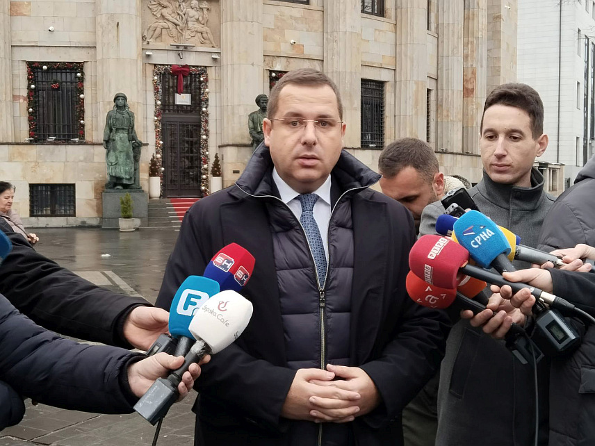 БАЊАЛУКА, 9. ДЕЦЕМБРА /СРНА/ - Портпарол СНСД-а Радован Ковачевић на конференцији за новинаре.