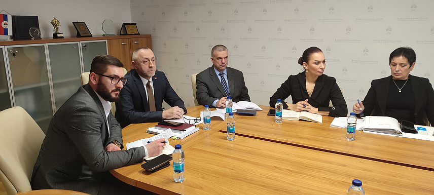 БАЊАЛУКА, 9. ДЕЦЕМБРА /СРНА/ - Министар рада и борачко-инвалидске заштите Републике Српске Данијел Егић на састанку радне групе за разматрање питања у области борачко-инвалидске заштите.