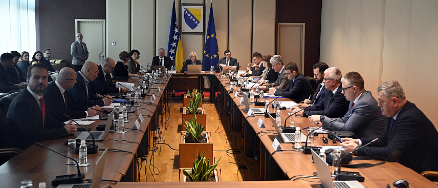 САРАЈЕВО, 12. ФЕБРУАРА /СРНА/ - Cједницa Колегијума за европске интеграције у Сарајеву.