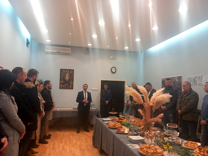 ТРЕБИЊЕ, 1. ФЕБРУАРА /СРНА/ - Пријем у Градској управи за представнике туристичког сектора у Требињу.