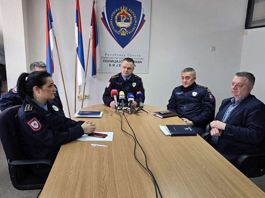 БИЈЕЉИНА, 22. ФЕБРУАРА /СРНА/ - Конференција за новинаре представника Полицијске управе Бијељина о резултатима рада за јануар.