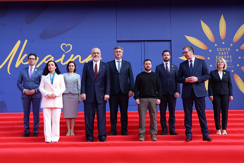 САРАЈЕВО/ТИРАНА, 28. ФЕБРУАРА /СРНА/ - Предсједавајућа Савјета министара Борјана Кришто данас у Тирани на Самиту Украјина-Југоисточна Европа.