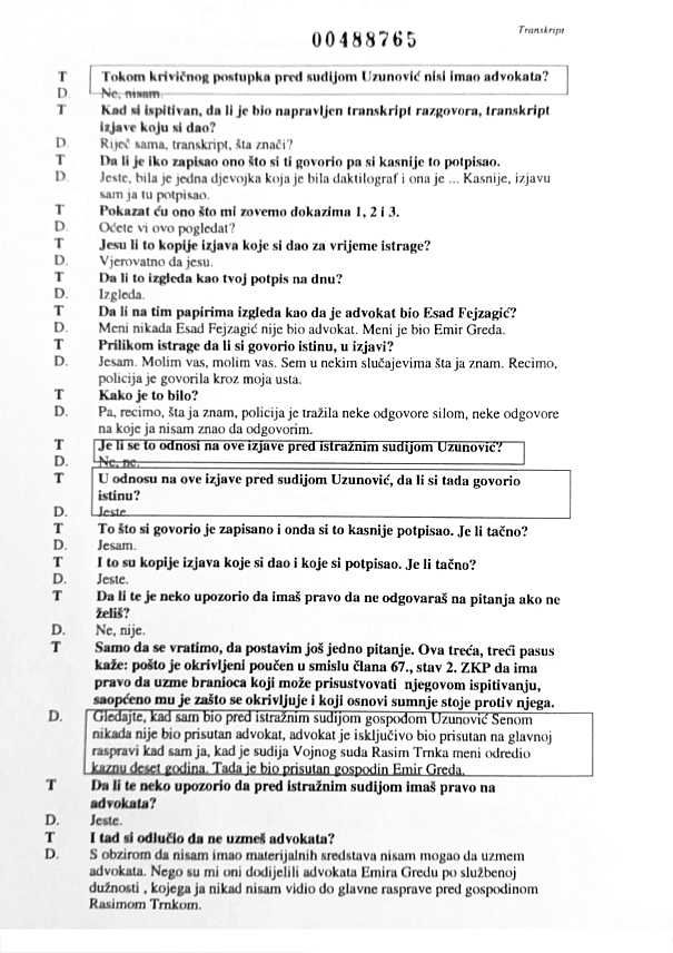 САРАЈЕВО, 6. ФЕБРУАРА /СРНА/ - Садашњи судија Суда БиХ Сена Узуновић која води предмет пред Судом БиХ против предсједника Републике Српске Милорада Додика, за вријеме рата била је помоћник команданта за правне послове у Петој брдској бригади такозване Армије БиХ, што је јасно видљиво из документа из јуна 1993. године, док је током правосудне каријере настојала да заташка предмете који се односе на ратне злочине над Србима.