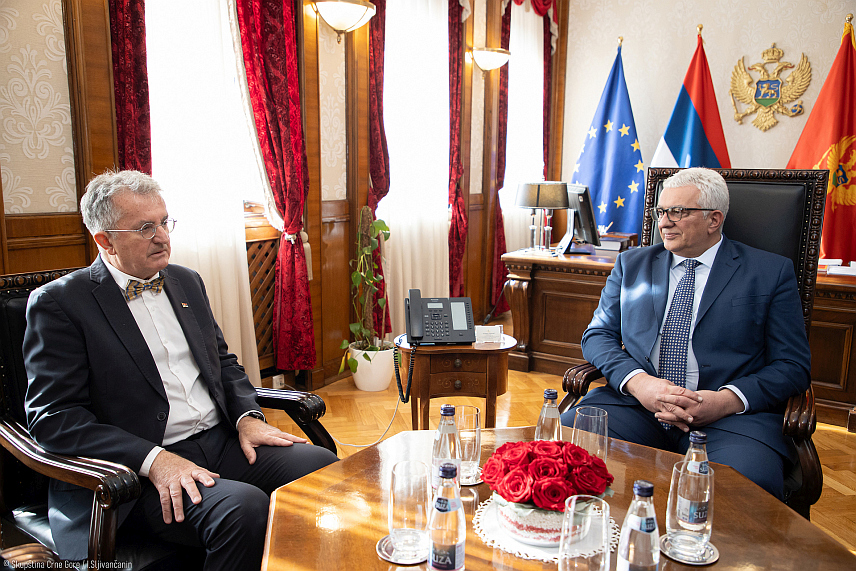 ПОДГОРИЦА, 6. ФЕБРУАРА /СРНА/ - Предсједник Скупштине Црне Горе Андрија Мандић сусрео се данас са новоименованим амбасадором Србије у Црној Гори Небојшом Родићем.