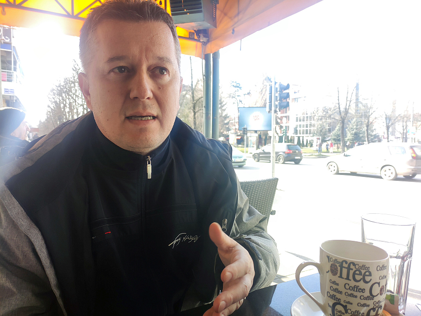 ПРИЈЕДОР, 7. ФЕБРУАРА /СРНА/ - Припадник другог вода чете посебне јединице приједорске полиције Младен Гаврановић.