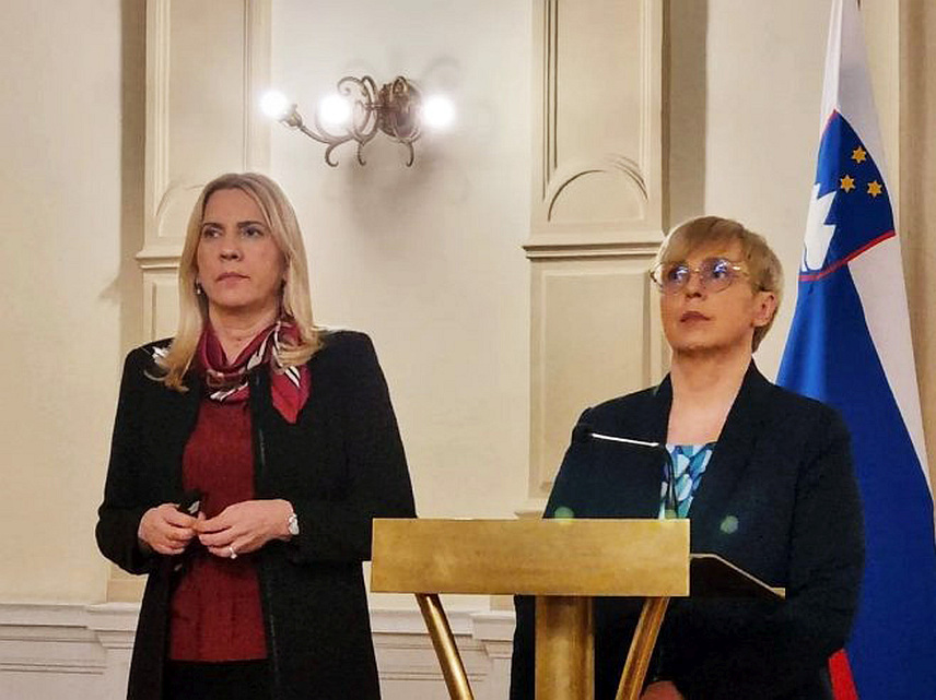 САРАЈЕВО, 8. ФЕБРУАРА /СРНА/ - Српски члан Предсједништва БиХ Жељка Цвијановић захвалила је предсједници Словеније Наташи Пирц Мусар и њеној земљи за искрену подршку европском путу БиХ.