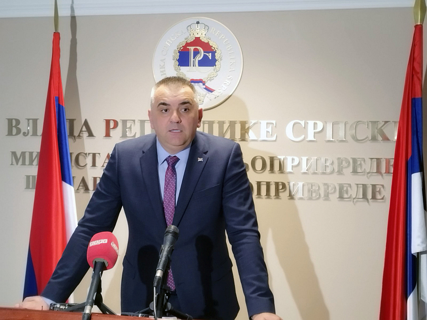 БАЊАЛУКА, 11. МАРТА /СРНА/ - Министар пољопривреде, шумарства и водопривреде Републике Српске Саво Минић .