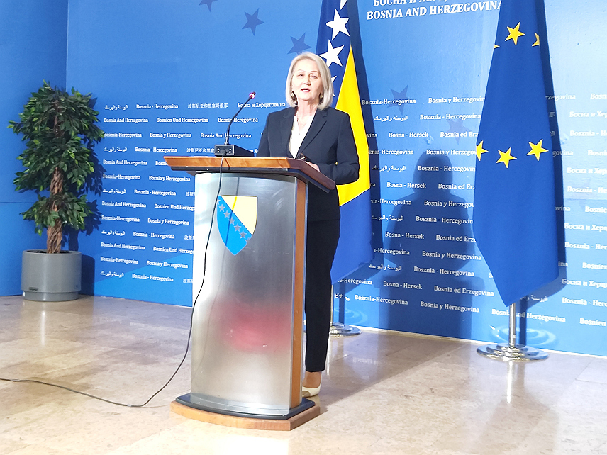 САРАЈЕВО, 12. МАРТА /СРНА/ - Предсједавајућа Савјета министара БиХ Борјана Кришто.