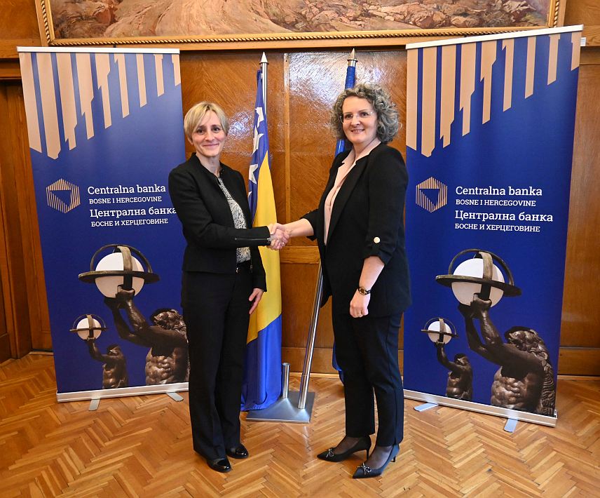 САРАЈЕВО, 13. МАРТА /СРНА/ - Централна банка БиХ остаје предана улози у очувању финансијске стабилности и доприноса економском просперитету земље кроз континуирану сарадњу са Међународним монетарним фондом /ММФ/ и другим међународним партнерима, истакнуто је на састанку гувернера Централне банке Јасмине Селимовић и шефа мисије ММФ-а за БиХ Алине Јанку.