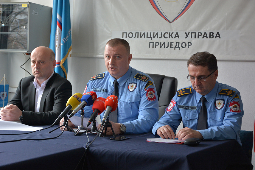 ПРИЈЕДОР, 14. МАРТА /СРНА/ - Конференција за новинаре Полицијске управе Приједор.