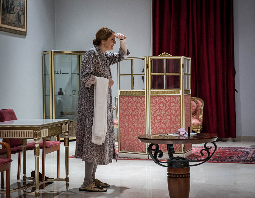 МОСTАР, 16. МАРTА /СРНА/ - Глумица Љиљана Чекић одиграла је у Мостару монодраму "К`о камен - Веленка Брстинова и кћер јој Драгана" која говори о побијеним херцеговачким Србима у Другом свјетском рату, као и о страдању сарајевских Срба у Одбрамбено-отаџбинском рату.