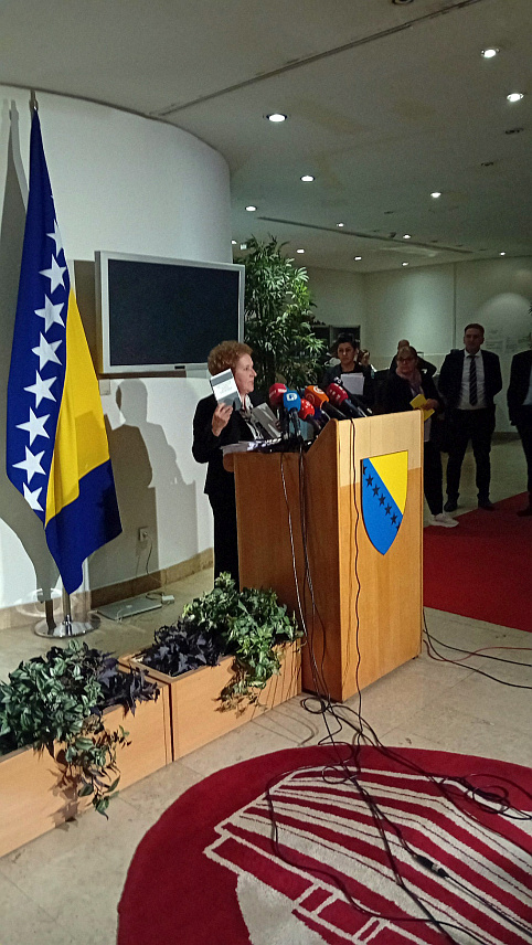 САРАЈЕВО, 18. МАРТА /СРНА/ - Шеф Клуба делегата хрватског народа у Дому народа Парламентарне скупштине БиХ Марина Пендеш.