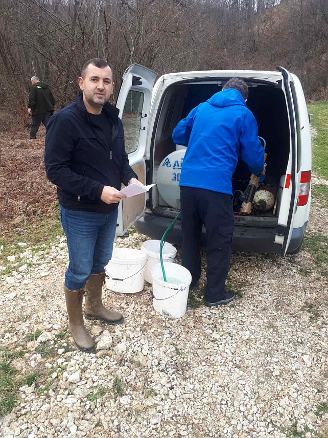 КОСTАЈНИЦА, 1. МАРTА /СРНА/ - У рјечицу Стригову у костајничком селу Мраово Поље пуштена је млађ поточне пастрмке, а акцију је организовало Спортско риболовно удружење /СРУ/ "Мрена" из Костајнице, речено је Срни у овом удружењу.