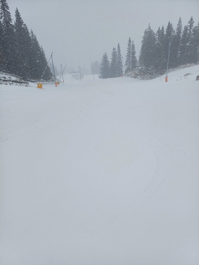 ЈАХОРИНА, 24. МАРТА /СРНА/ - На Јахорини од јутрос пада снијег и очекује се да ће до краја дана слој новог покривача износити од 10 до 15 центиметара, а нове падавине омогућиле су побољшане услове за скијање и наставак зимске сезоне која данас броји 119 дана континуираног рада, саопштено је из Олимпијског центра "Јахорина".