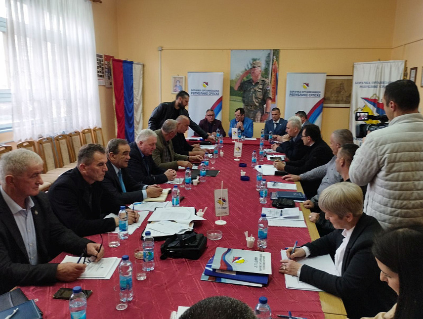 БРОД, 26. МАРТА /СРНА/ - Сједница Предсједништва Борачке организације Републике Српске /БОРС/.