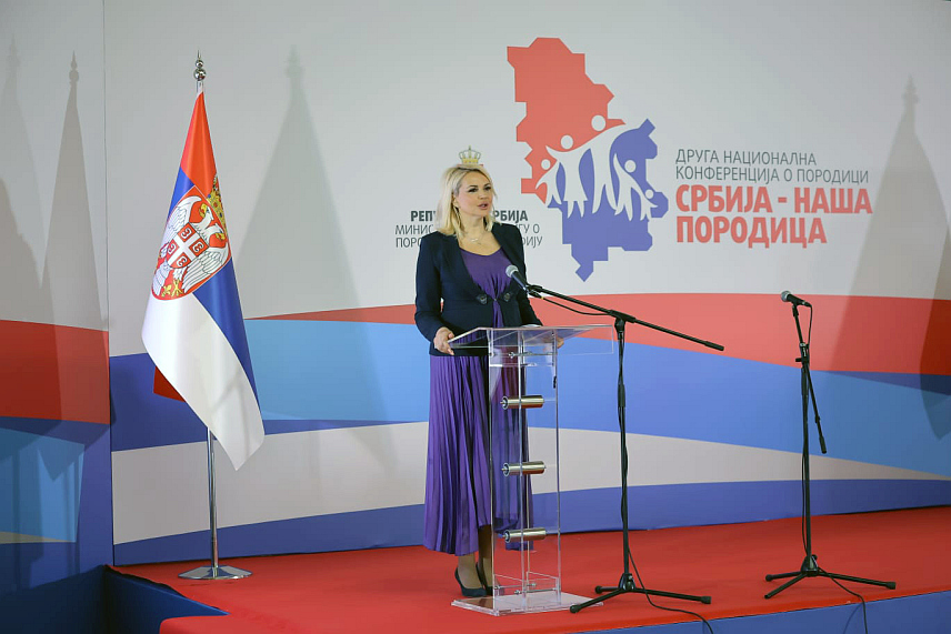 БЕОГРАД, 4. МАРТА /СРНА/ - Србија је једина земља у региону која је успјела да заустави тренд пада стопе фертилитета /рађања/, рекла је министар за бригу о породици и демографију Србије Дарија Кисић.