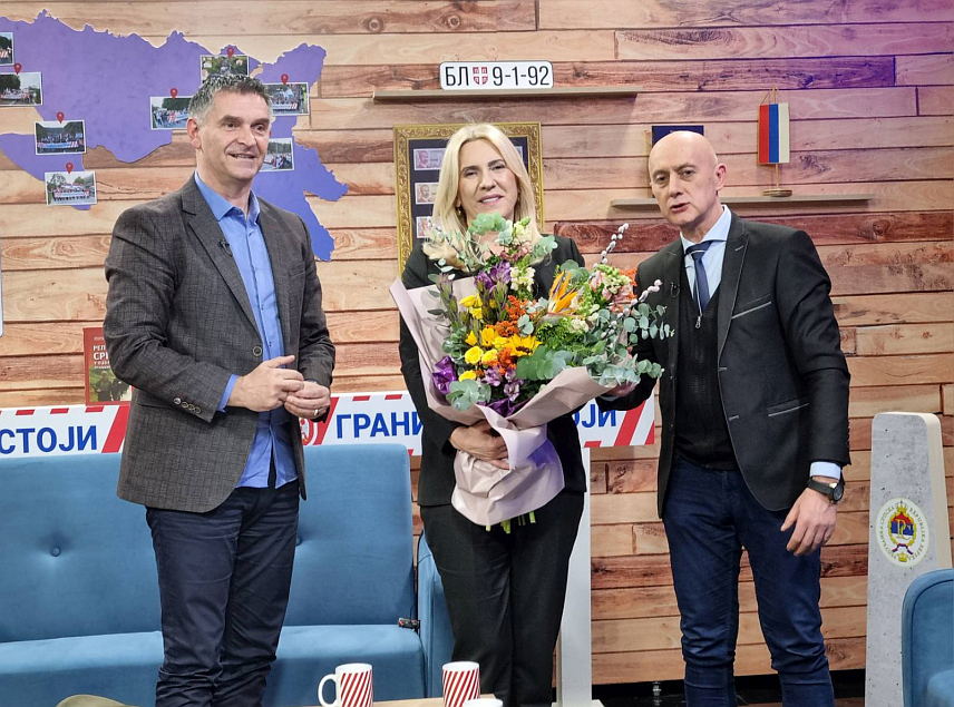 БАЊАЛУКА, 8. МАРТА /СРНА/ - Српски члан Предсједништва БиХ Жељка Цвијановић током гостовања у 15. епизоди подкаста "Граница постоји".