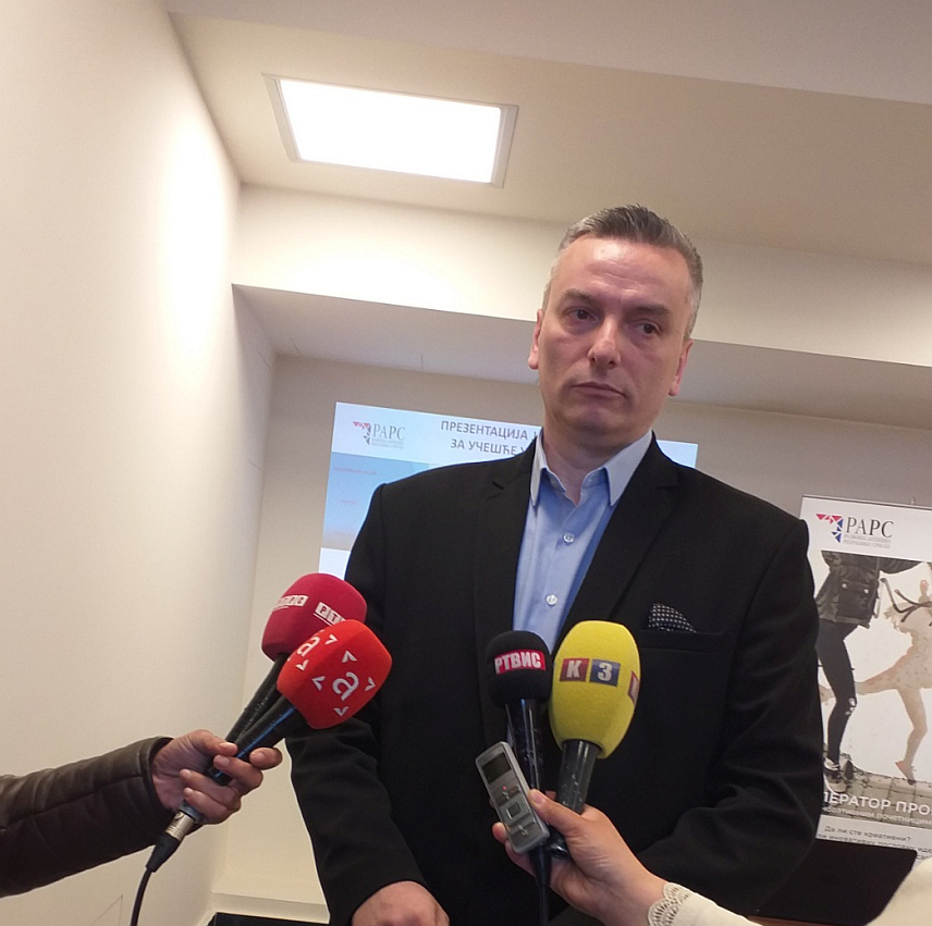 ИСТОЧНО САРАЈЕВО, 23. АПРИЛА /СРНА/ -Представник Развојне агенције Републике Српске Марко Кавчар .