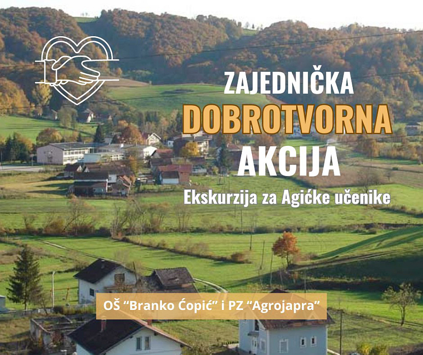НОВИ ГРАД, 5. АПРИЛА /СРНА/ - У Доњим Агићима код Новог Града организована је акција прикупљања средстава за екскурзију седам ученика деветог разреда Основне школе "Бранко Ћопић".