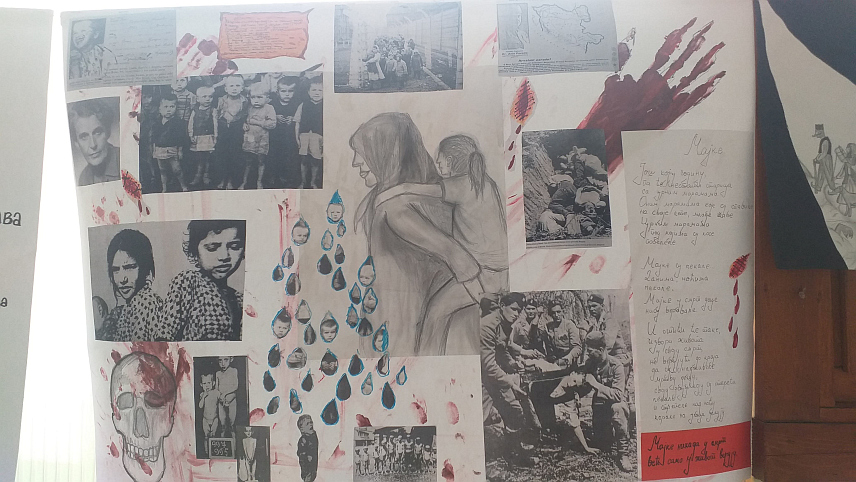 МИЛИЋИ, 10. МАЈА /СРНА/ - Ученици Средњошколског центра "Милутин Миланковић" из Милића презентацијама и изложбом слика приказали су мученичка страдања Срба у Другом свјетском раду, те тако обиљежили дане сјећања и његовања културе памћења на трагично страдање српског народа у овом рату.