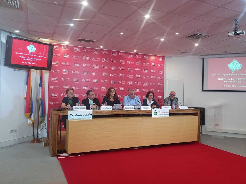 БЕОГРАД, 14. МАЈА /СРНА/ - Конференцији посвећеној годишњицама првих отмица Срба на Космету "Потрага за несталим без резултата" у Удружењу новинара Србије.