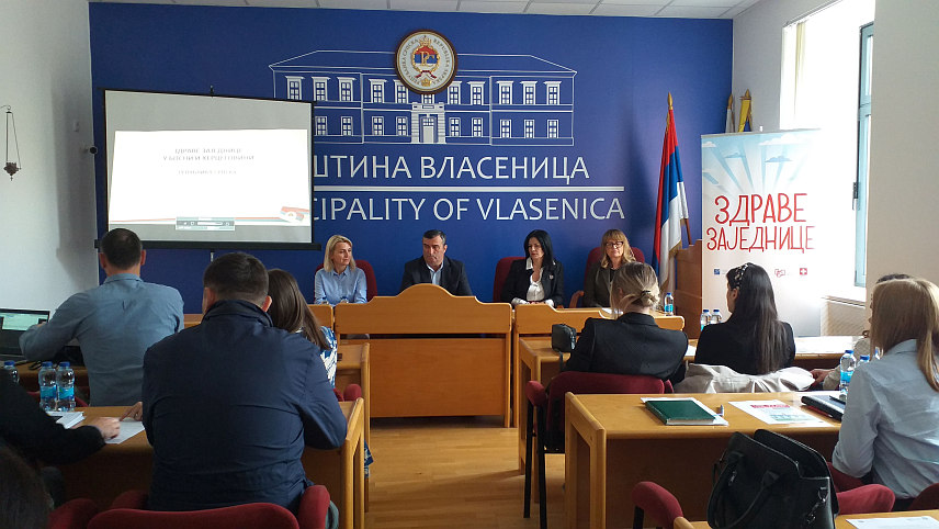 ВЛАСЕНИЦА, 15. МАЈА /СРНА/ - Презентација пројекта "Здраве заједнице у БиХ" .
