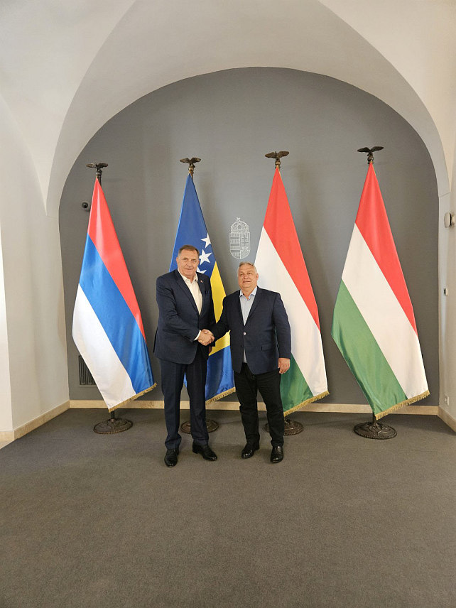 БУДИМПЕШТА, 15. МАЈА /СРНА/ - Састанак предсједника Владе Мађарске Виктора Орбана и предсједника Републике Српске Милорада Додика у Будимпешти.