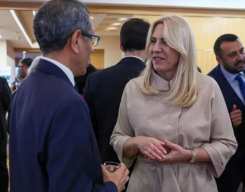 САРАЈЕВО, 27. МАЈА /СРНА/ - Српски члан Предсједништва БиХ Жељка Цвијановић присуствовала свечаном пријему поводом 106. годишњице независности Републике Азербејџан.