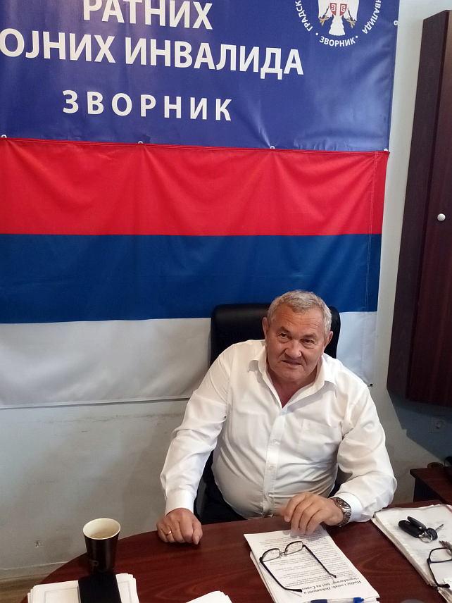 ЗВОРНИК, 29. МАЈА /СРНА/ - Предсједник Градске оранизације ратних војних инвалида Зворник Драгислав Мијановић.