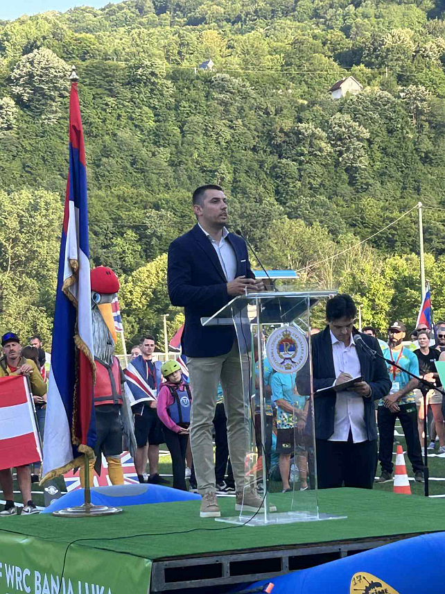 БАЊАЛУКА, 29. МАЈА /СРНА/ - Свјетско првенство у рафтингу, у име предсједника Републике Српске отворио је министар трговине и туризма Републике Српске Денис Шулић.