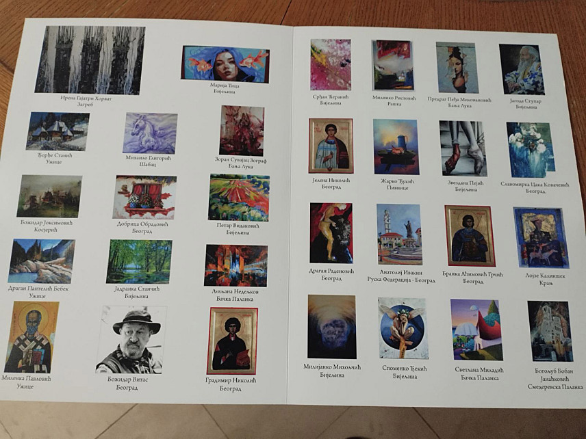 БИЈЕЉИНА, 31. МАЈА /СРНА/ - Изложбом слика 20 умјетника из земаља региона, у Бијељини је вечерас завршена трећа Ликовна колонија одржана у Бањи "Дворови".
