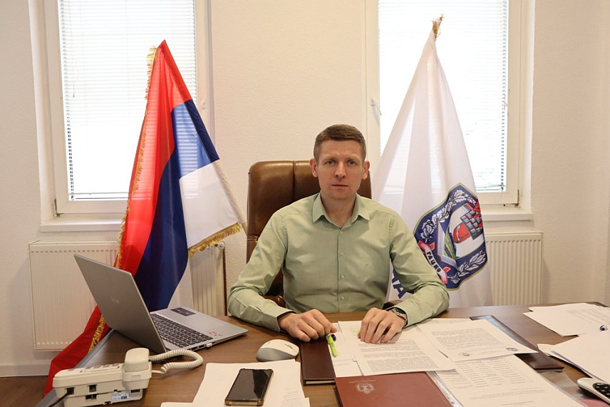 ГАЦКО, 3. МАЈА /СРНА/ - Начелник општине Гацко Огњен Милинковић.