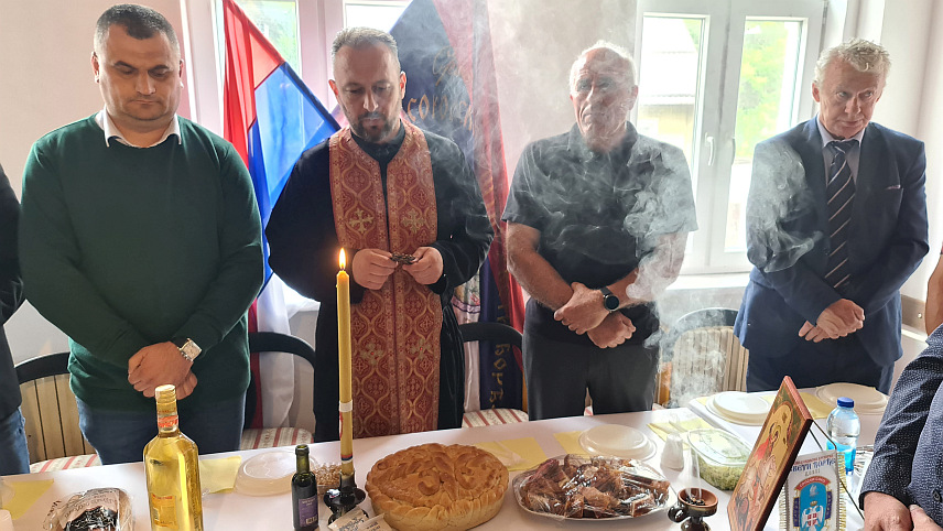 ДОБОЈ, 9. МАЈА /СРНА/ - Српско соколско друштва "Свети Ђорђе" из Добоја прославило је данас крсну славу Ђурђевдан у објекту Соколског дома,први пут након 84 године након што је Независна држава Хрватска /НДХ/ забранила њихов рад и конфисковала имовину.