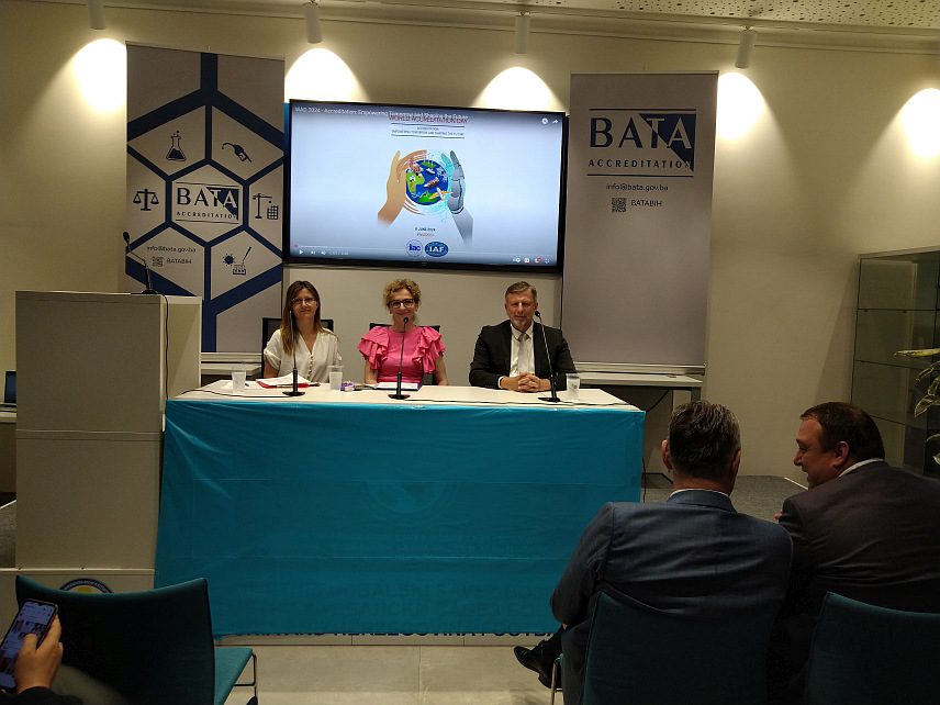 САРАЈЕВО, 12. ЈУНА /СРНА/ - Обиљежавање Свјетског дана акредитације у Сарајеву коју је организовао Институт за акредитовање БиХ /Бата/.